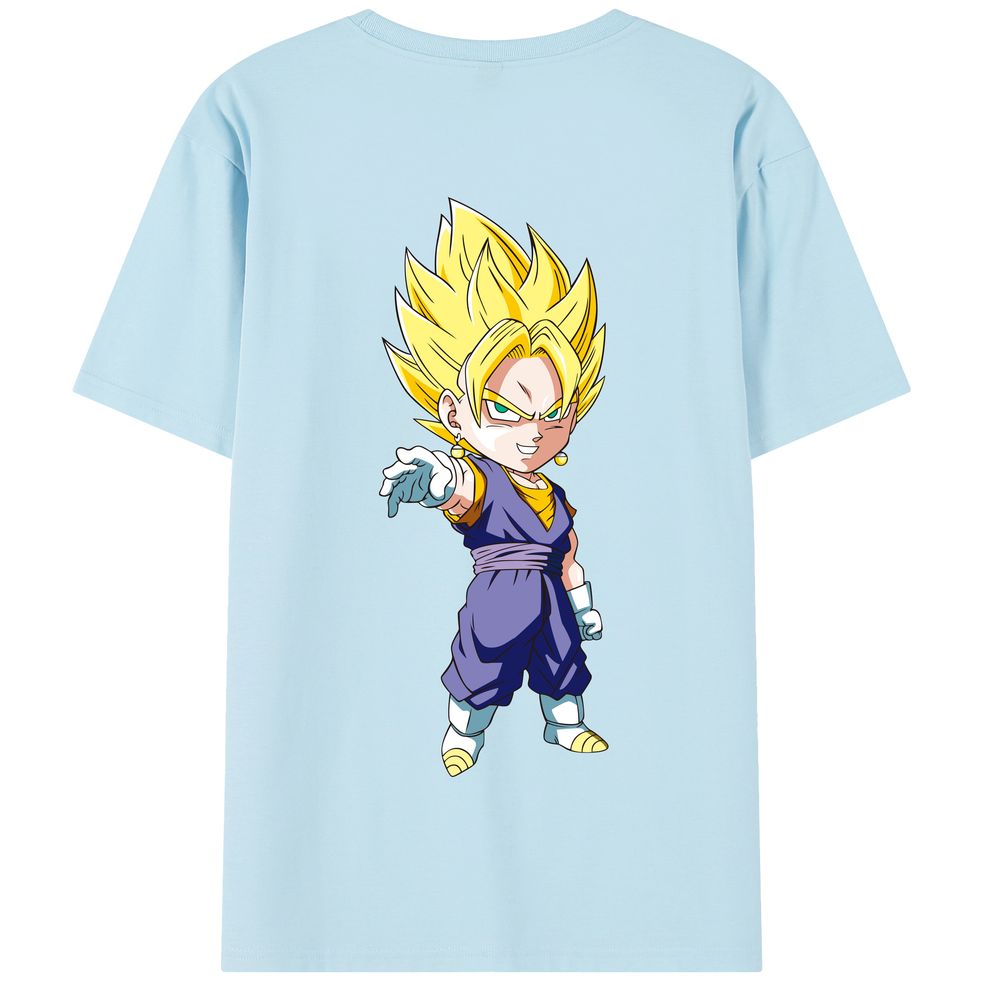 （画像用） ドラゴンボール ベジット DRAGON BALL Vegetto 綿100％半袖Tシャツ（背面プリント）